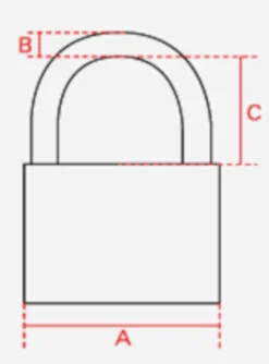 Abus Hengelås 50 mm