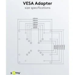 Adapter for veggfeste til TV