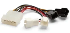 Adapterkabel for vifter, 4-pinners Molex