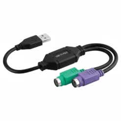 Adapterkabel USB-A-hann til 2x PS/2-hunner 0,3 m