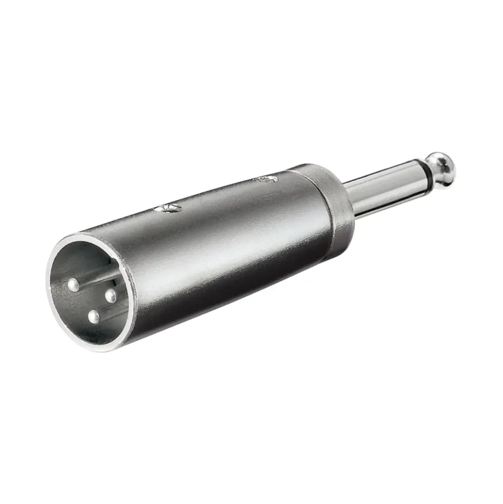 Adapter – XLR-hann til 6,3 mm-hann