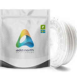 Addnorth E-PLA-filament for 3D-skrivere 1,75 mm Hvit