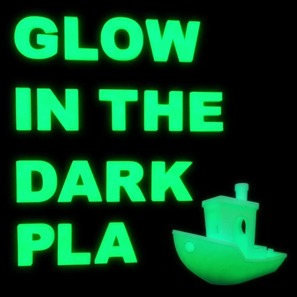 Addnorth E-PLA-filament for 3D-skriver 1,75 mm Dark Green selvlysende