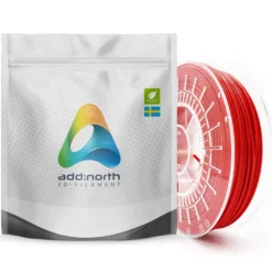 Addnorth E-PLA-filament for 3D-skrivere 1,75 mm Rød
