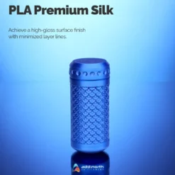 Addnorth PLA Premium Silk Filament for 3D-skriver - 1,75 mm Blå