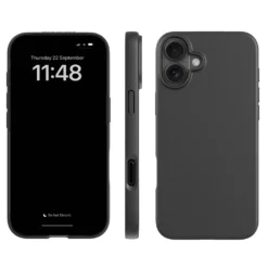 Agood company Plantebasert mobildeksel til iPhone 16 Plus - Svart