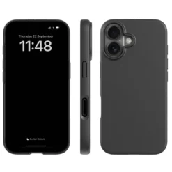 Agood company Plantebasert mobildeksel til iPhone 16 - Svart