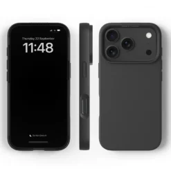 Agood company Plantebasert mobildeksel for iPhone 17 Pro Svart
