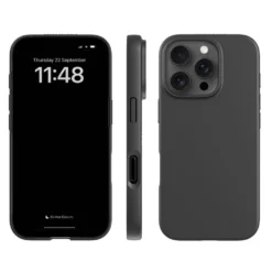Agood company Plantebasert mobildeksel til iPhone 16 Pro - Svart