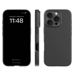 Agood company Plantebasert mobildeksel til iPhone 16 Pro - Svart