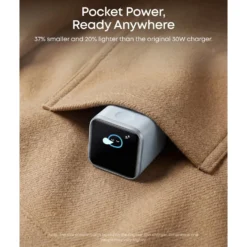 Anker Nano Charger 45 W USB-C-lader med smart display Oransje