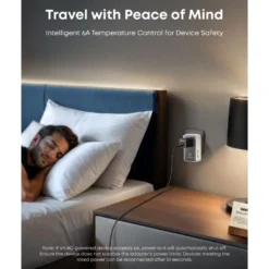 Anker Nano Travel Adapter 5-i-1-reiseadapter (20 W) Hvit