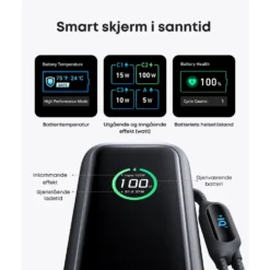 Anker Powerbank 165 W 25000 mAh med kabler
