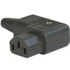Apparatkontakt C13, vinklet