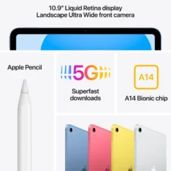 Apple iPad (10:e gen.) 256 GB Wifi + Cellular Sølv