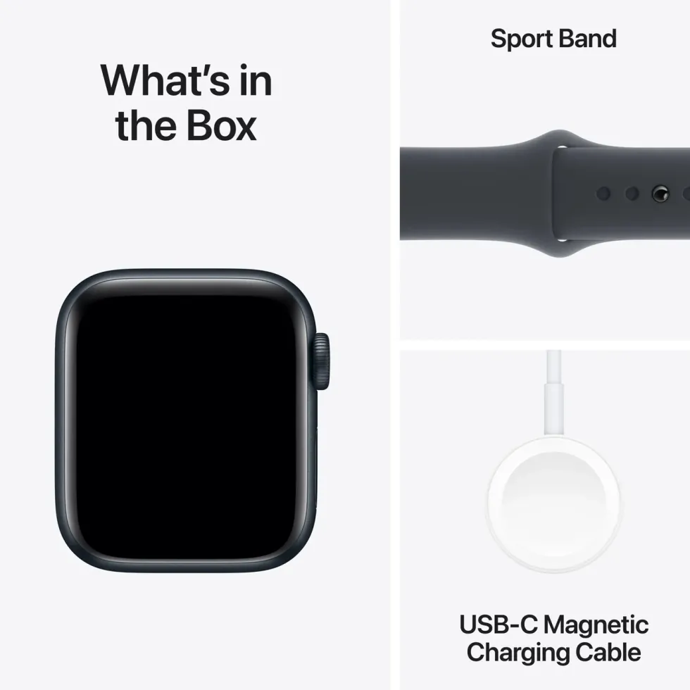 Apple Watch SE GPS 40 mm Midnight Case med Midnight Sport band M/L