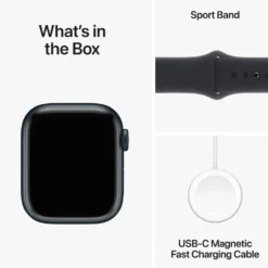 Apple Watch Series 9 GPS + Cellular 41 mm Midnight S/M