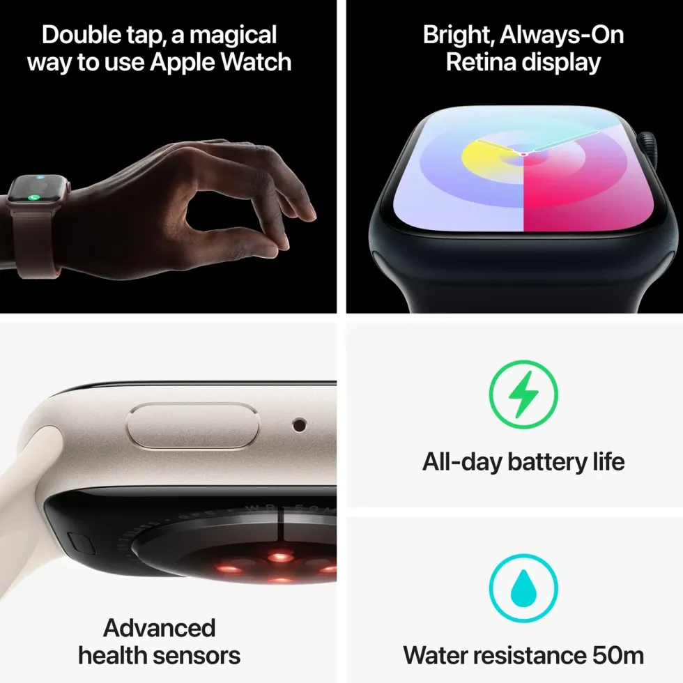 Apple Watch Series 9 GPS 41 mm Silver S/M