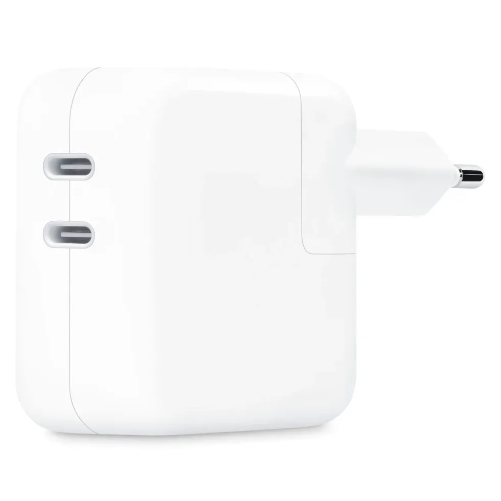 Apple 35 W USB-C-strømadapter med to porter