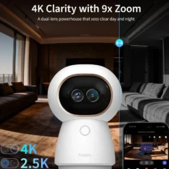 Aqara Camera Hub G350 4K overvåkningskamera og Matter-hub Hvit
