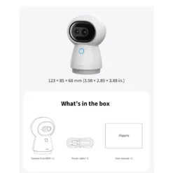 Aqara Camera Hub G350 4K overvåkningskamera og Matter-hub Hvit