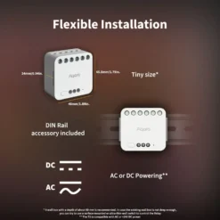Aqara Dual Relay Module T2 Zigbee-fjernstrømbryter