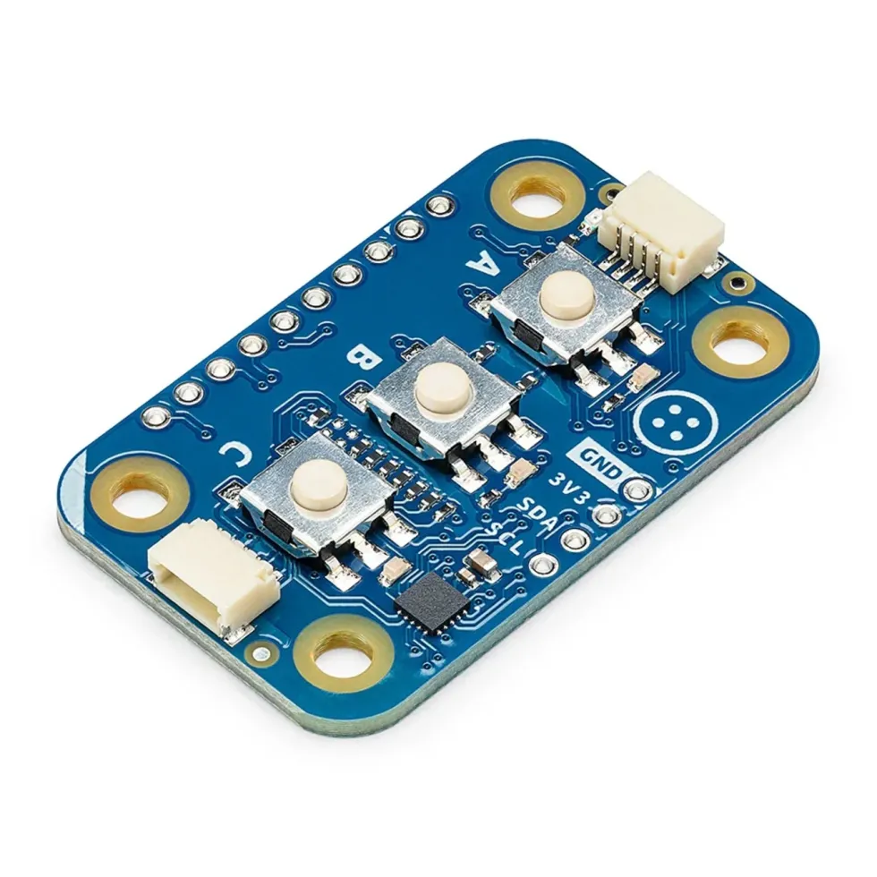 Arduino Modulino Buttons – knappmodul med LED-indikering