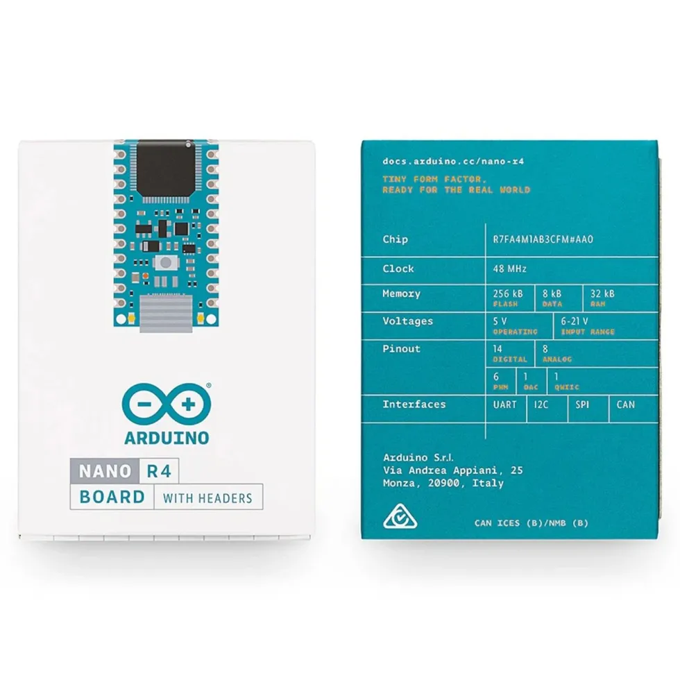 Arduino Nano R4 utviklingskort Med pinnelister