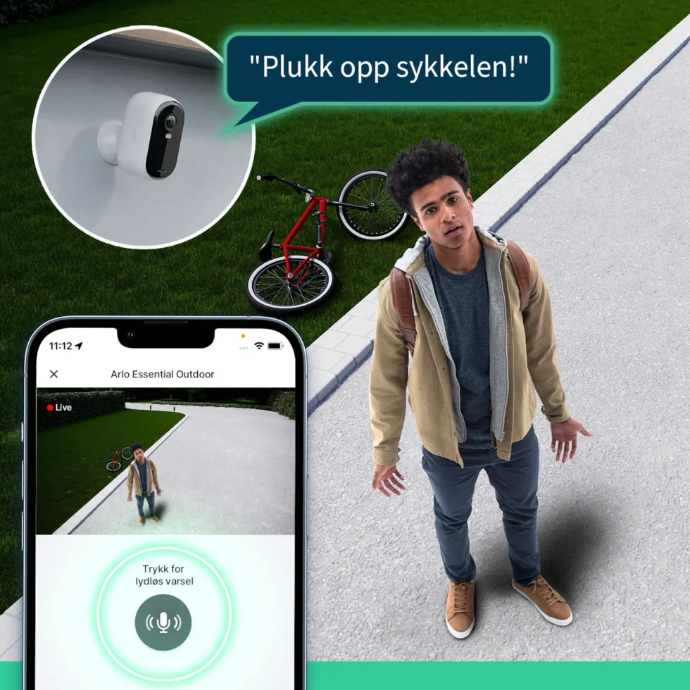 Arlo Essential 2 HD – Trådløst overvåkingskamera 4-pk.