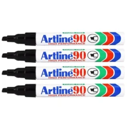 Artline Merkepenn 90 - Svart 4-pk.