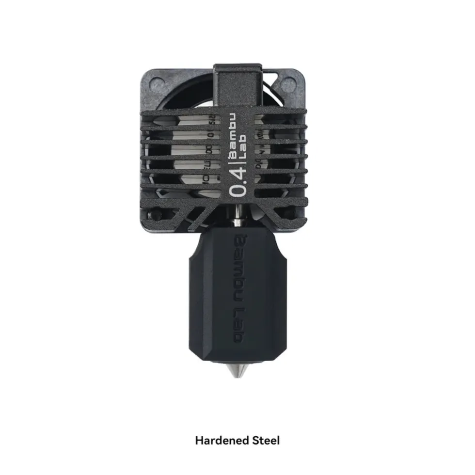 Bambu Lab Hardened Steel Complete Hotend for Bambu Lab P1-serien 0,4 mm