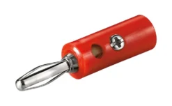 Bananplugg 4 mm Rød
