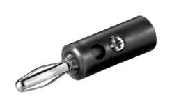 Bananplugg 4 mm Svart
