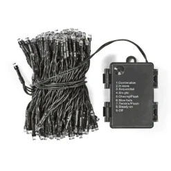 Batteridrevet dekorativ lyslenke 192 LED med lyseffekter