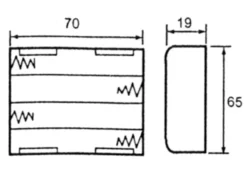Batteriholder 4xR6 (AA)