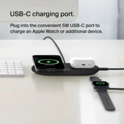 Belkin BoostCharge Pro 2-i-1 med Qi2 15 W Svart