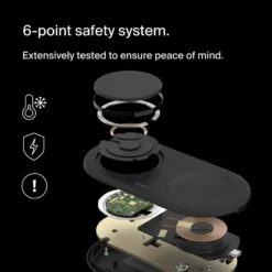 Belkin BoostCharge Pro 2-i-1 med Qi2 15 W Svart