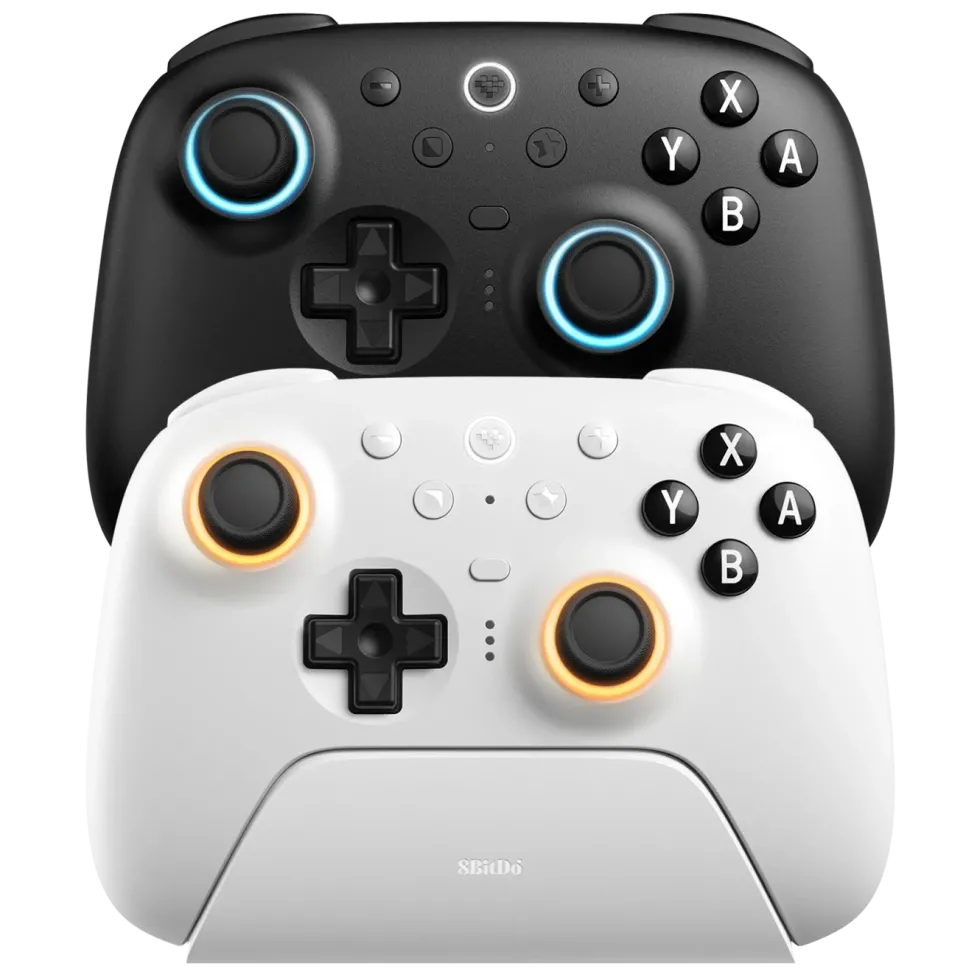 8Bitdo Ultimate 2 Bluetooth-kontroller Hvit