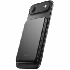 BMX Ultratynt magnetisk Qi2-powerbank 5000 mAh, semi-solid-state i titan Black