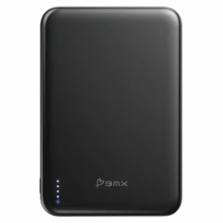 BMX Ultratynt magnetisk Qi2-powerbank 5000 mAh, semi-solid-state i titan Black