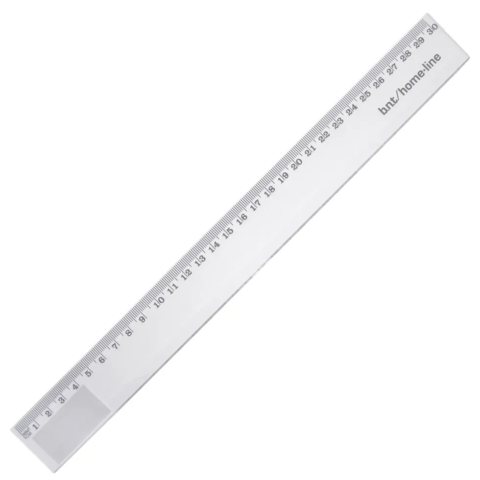 BNT Office Linjal 30 cm transparent