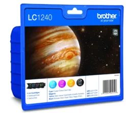 Brother LC1240 blekkpatroner, 4-pakk