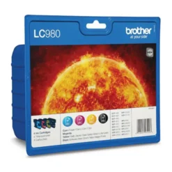 Brother LC980 Blekkpatron 4-pk.