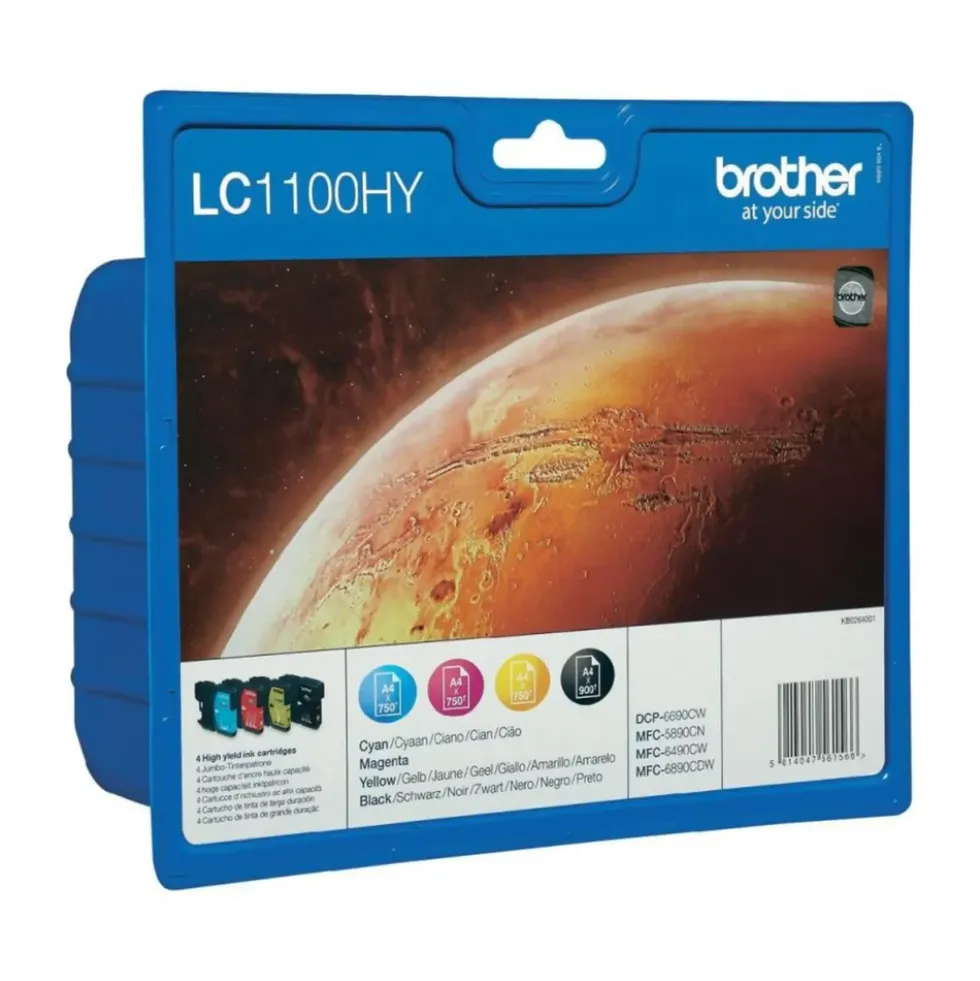 Brother LC1100HY Blekkpatron 4-pk.