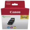 Canon CLI-526 Blekkpatroner, 3-pakning