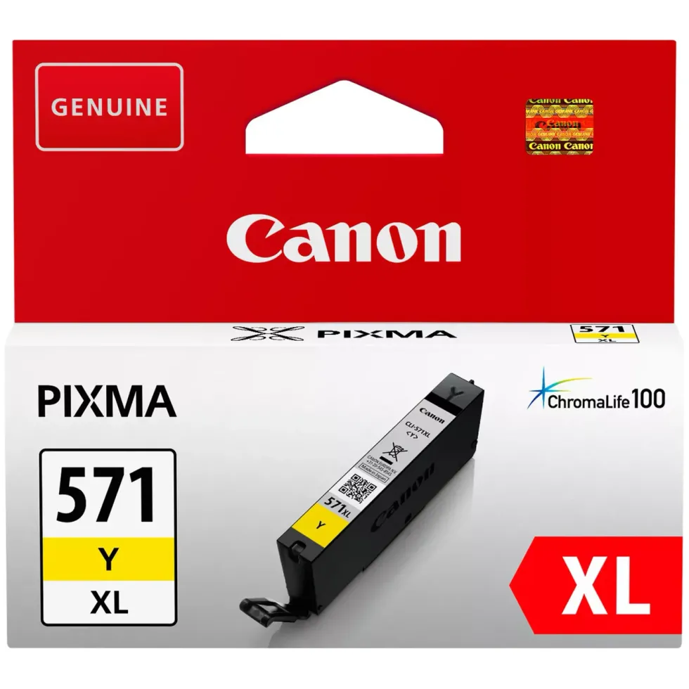 Canon CLI-571 XL blekkpatron, gul