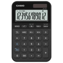 Casio MS-20YC bordskalkulator med 12 sifre Svart
