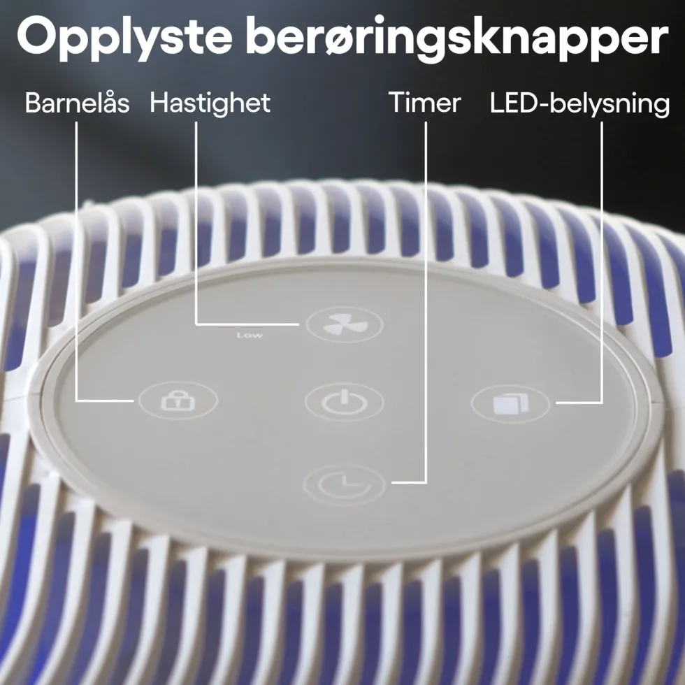 Cleverio Air Purifier Appstyrt luftrenser