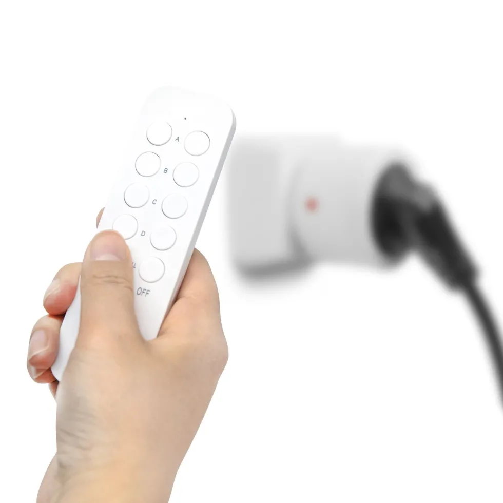 Cleverio Mini-fjernstrømbryter med fjernkontroll 4-pk