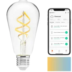 Cleverio Smart E27 ST64 Filament LED-pære 380 lm
